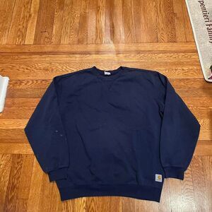 Vintage y2k Carhartt‎ faded paint splattered crew neck sweatshirt